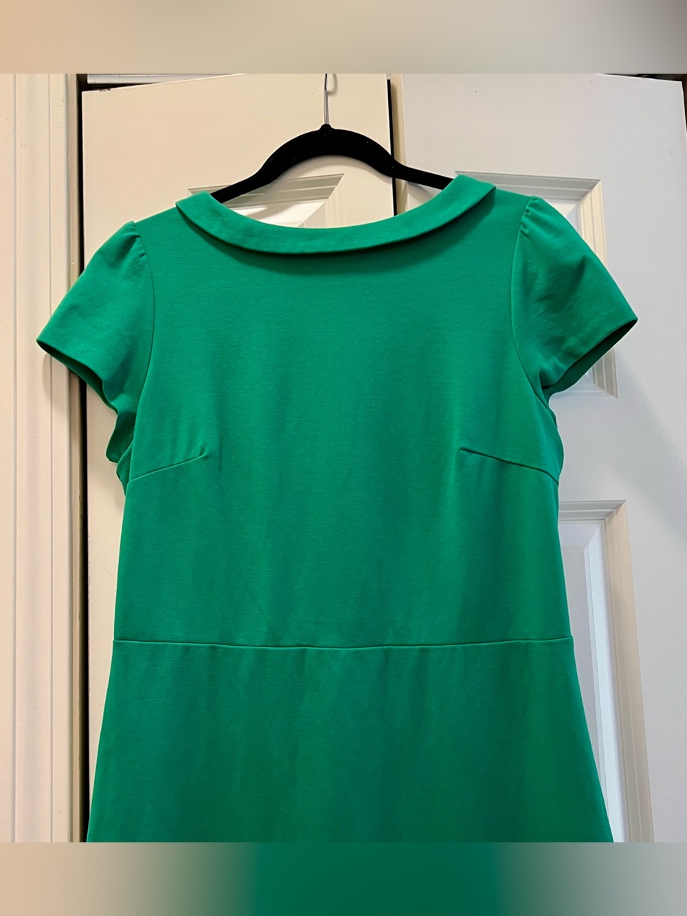 Boden Kelly Green Midi Dress sheath short sleeve 10 L - Picture 2 of 12